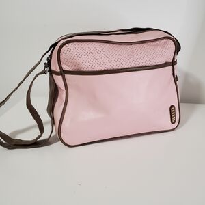 Fila Pink Crossbody Bag with Brown Accents